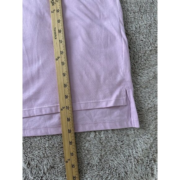 DKNY Sport Women's Cotton Embossed Logo High-Low T-Shirt Purple M New - Picture 10 of 13